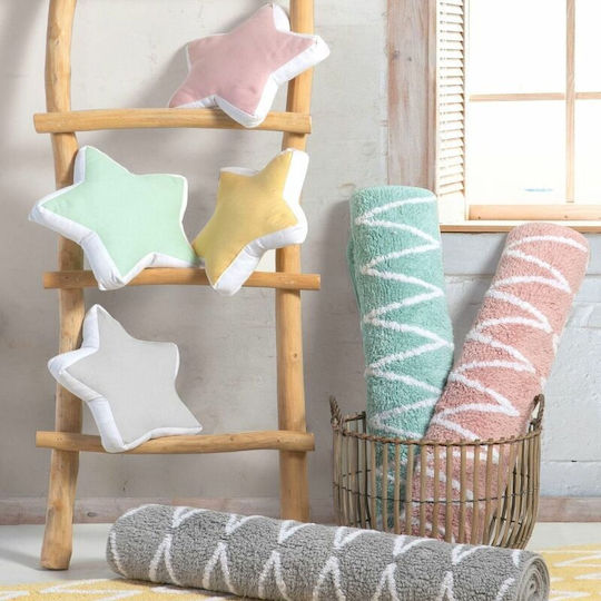 Nef-Nef Homeware Positive Детско килимче Памучно Yellow 80x150см