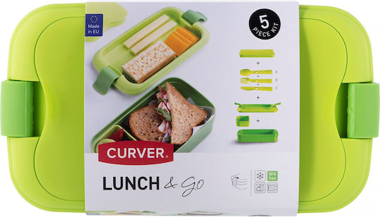 Curver Lunch & Go Πλαστικό Παιδικό Δοχείο Φαγητού Πράσινο