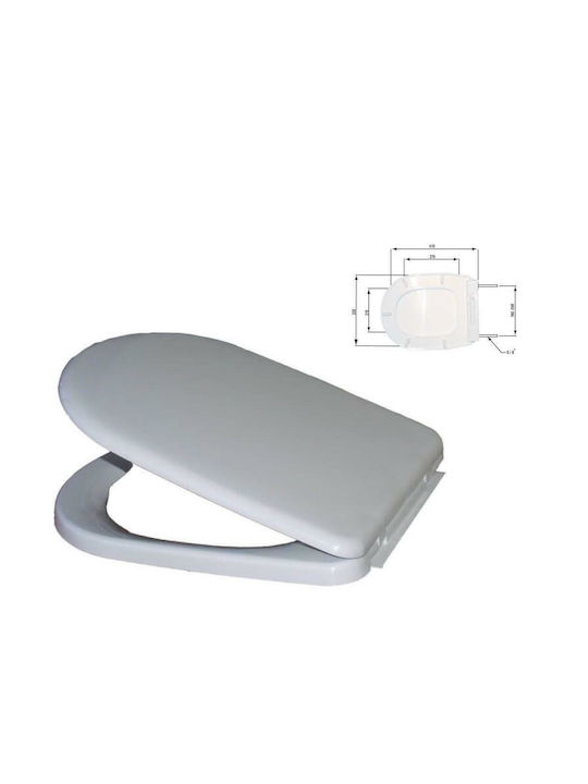 Lamaplast WC 5 Καπάκι Λεκάνης Πλαστικό 41x33.5cm Λευκό