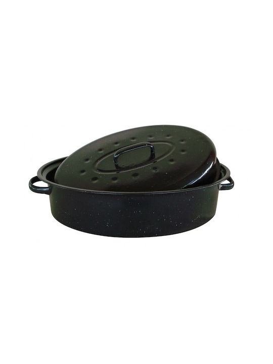 Epiplo-Fos Νο46 Oval Aluminum Dutch Oven with Grill 46x31cm