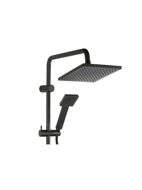 Ferro Squerto LUX Shower Column Without Battery 98.5cm Black