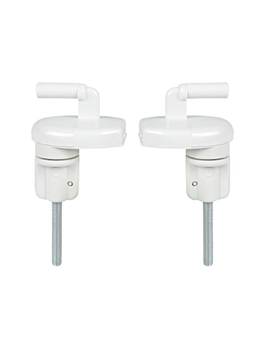 Elvit Capac WC din plastic 41.5-43.5x35.5cm Alb