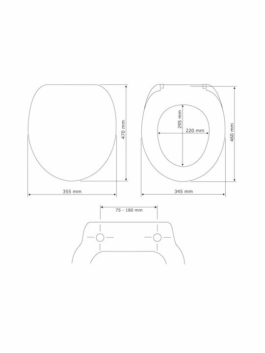 Wenko Calla Toilettenbrille Kunststoff 47x35.5cm Weiß