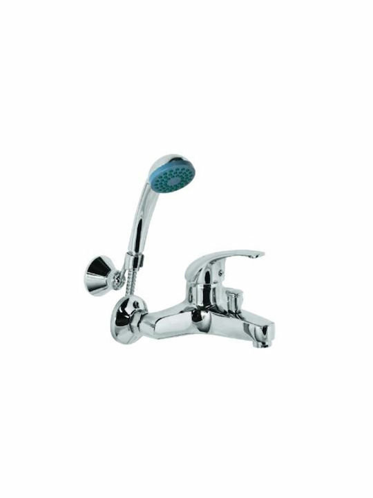Benus Mixing Bathtub Shower Faucet Complete Set Silver