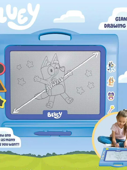 Παιχνιδολαμπάδα Bluey Deluxe Πίνακας Γράψε Σβήσε για 3+ Ετών Giochi Preziosi