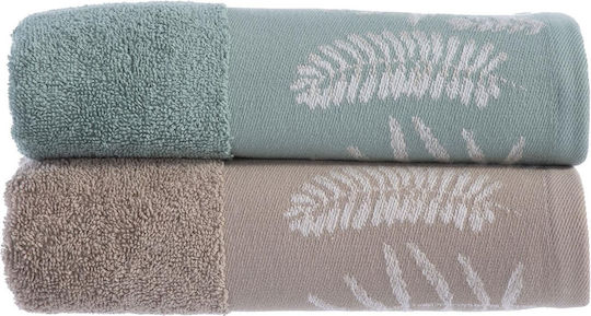 Nef-Nef Homeware Хавлиена Кърпа За Тяло Assia 70x140см Бежова Тегло 500гр/м²