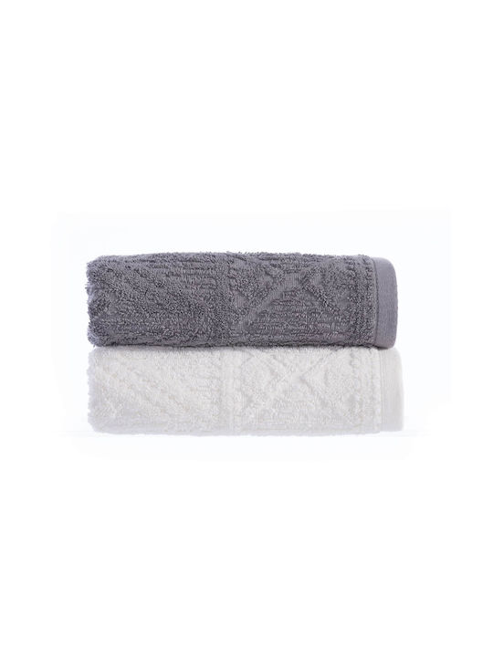 Nef-Nef Homeware Facecloth Jerant 033217 50x90cm. Gray Weight 550gr/m²