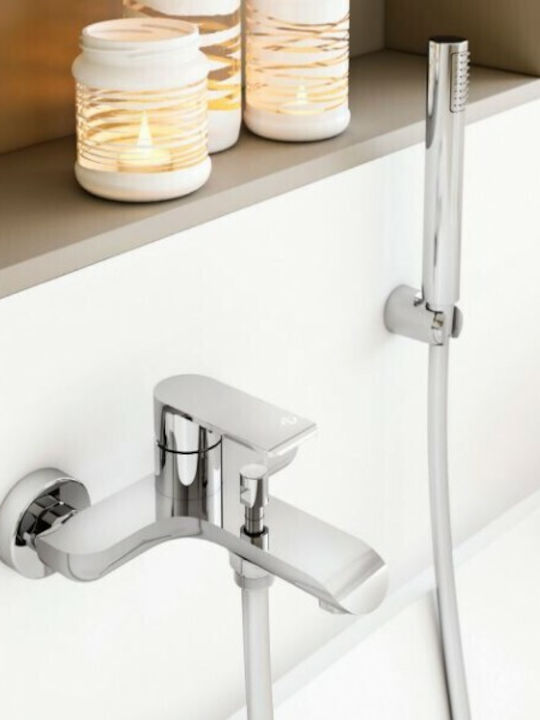 Teorema Xs Mixing Bathtub Shower Faucet Complete Set Silver