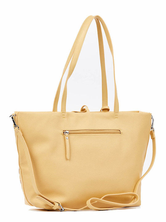 Verde Women's Bag Shopper Shoulder Yellow