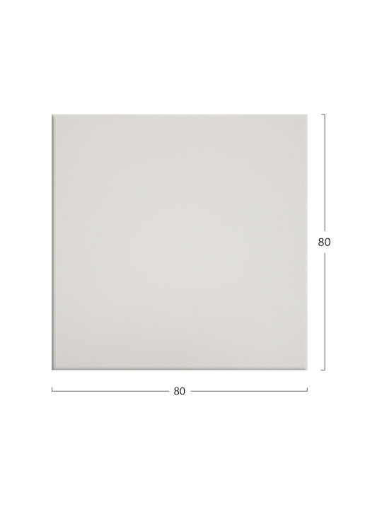 HomeMarkt Square Werzalit Table Surface White 80x80cm