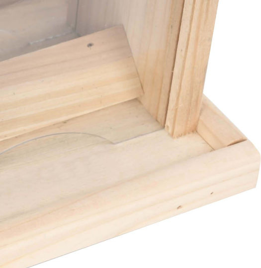 vidaXL Feeder Birds from Fir Wood 4pcs 47233