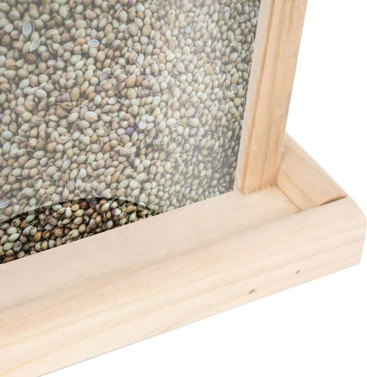vidaXL Feeder Birds from Fir Wood 4pcs 47233