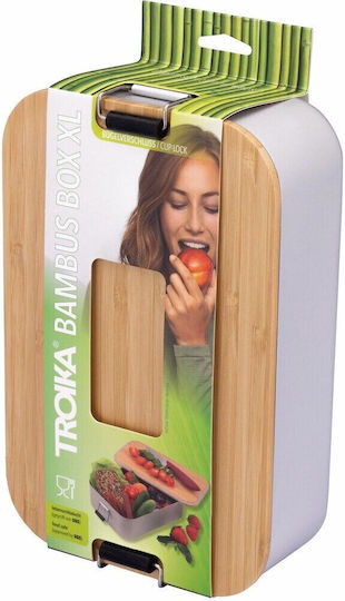Troika Lunchbox Bamboo Weiß 23.6x14.7cm 1Stück