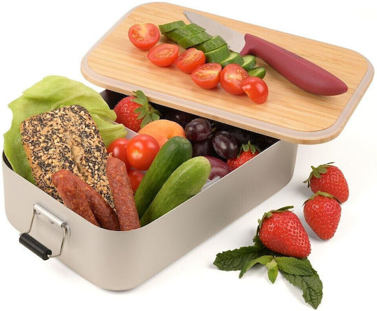 Troika Lunchbox Bamboo Silber 23.6x14.7cm 1Stück