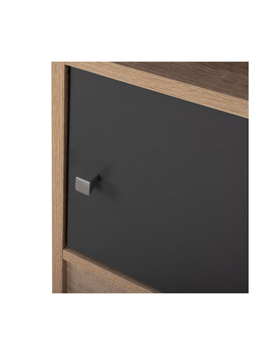 Bedside Table Malory Wooden Sonama Grey 40x40x50cm