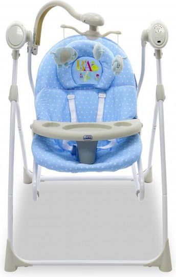 Asalvo Ηλεκτρικό Relax Μωρού Κούνια με Μουσική Blue για Παιδί έως 9kg