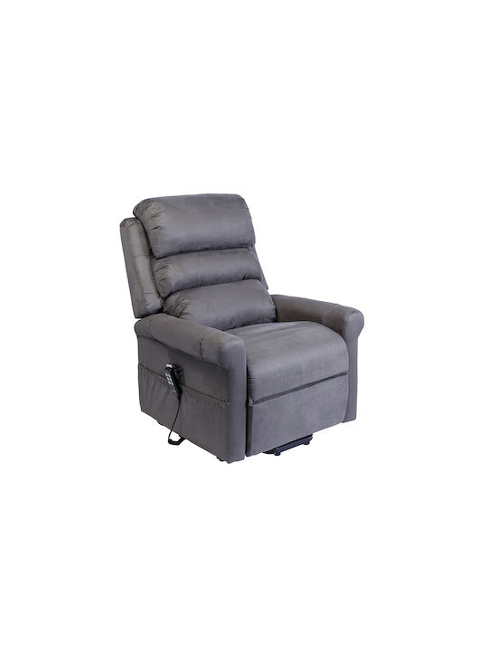 Stylea II Relax Armchair with Footstool Titane 80x51x105cm