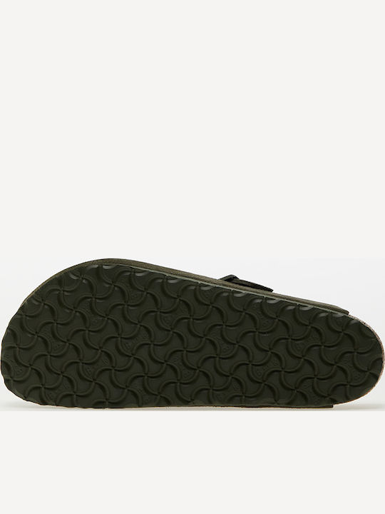 Boston Vl Men's Leather Slippers Green