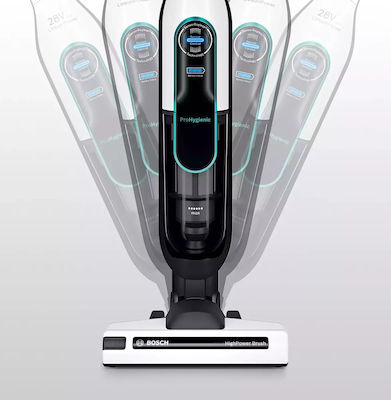 Bosch Serie 6 Athlet ProHygienic Stick-Staubsauger Weiß