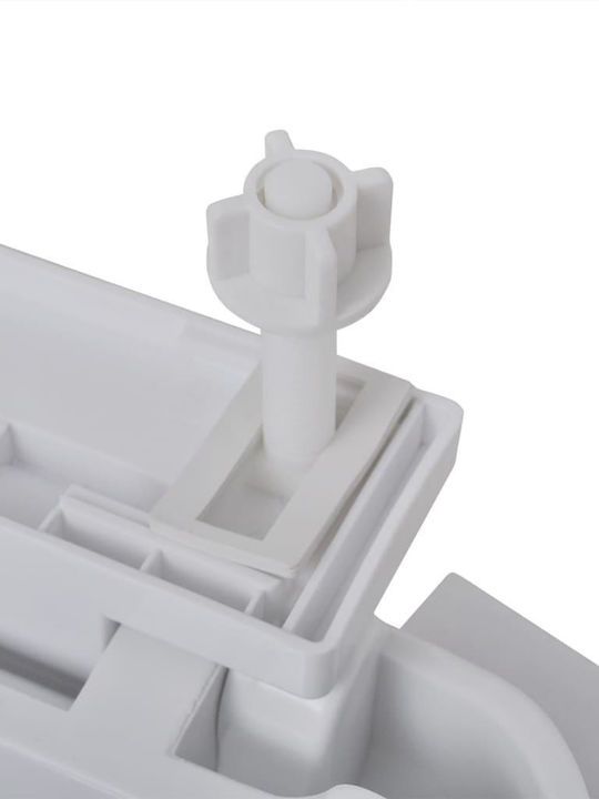 vidaXL Toilet Seat Soft Close Plastic 48.5x36.5cm White