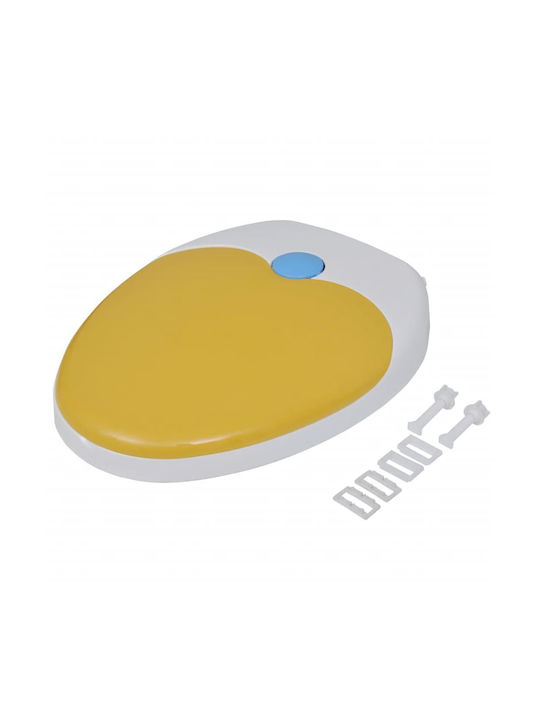 vidaXL Toilet Seat Soft Close Plastic 48.5x36.5cm White