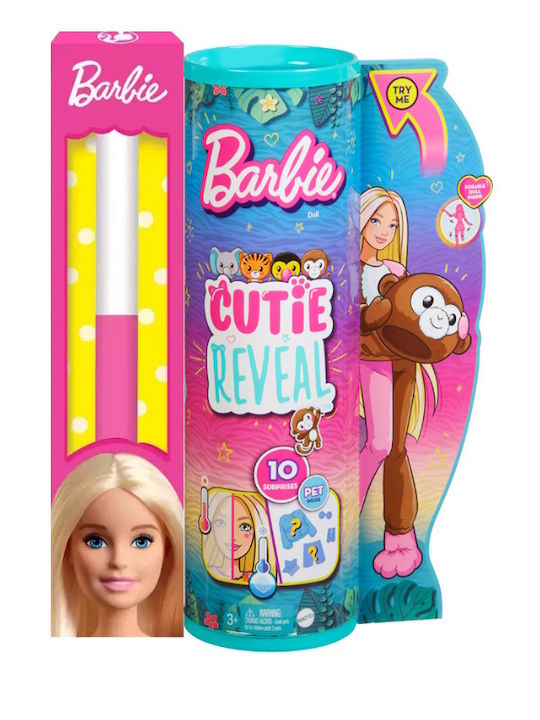 Παιχνιδολαμπάδα Cutie Reveal Μαϊμουδάκι για 3+ Ετών Barbie