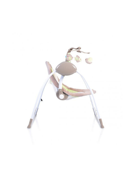 Cangaroo Electric Baby Relax Swing Swing Plus with Music Cappuccino for Child up to 9kg