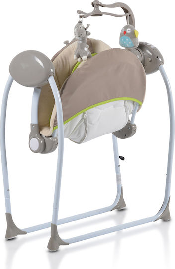 Cangaroo Electric Baby Relax Swing Swing Plus with Music Cappuccino for Child up to 9kg
