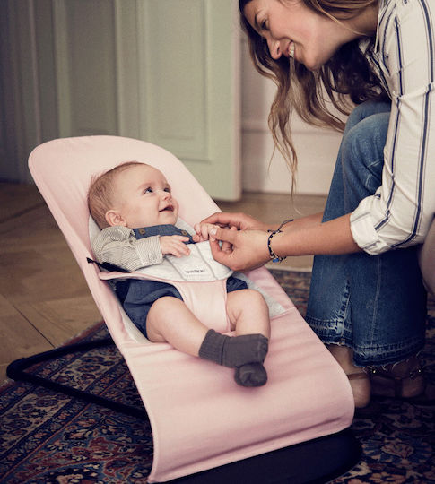 BabyBjorn Manual Baby Relax Balance Soft Light Pink & Grey for Child up to 13kg