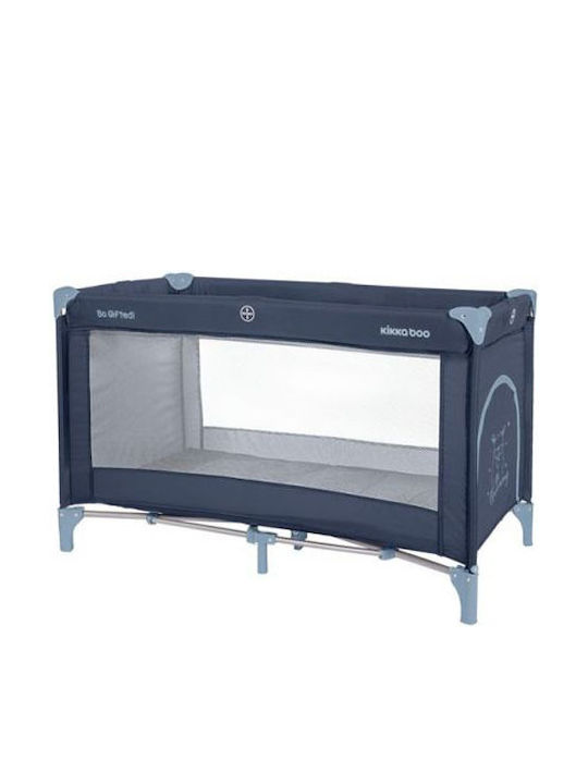 Kikka Boo So Gifted 2020 Playpen 2 Levels with Mattress Navy Blue 124x64cm