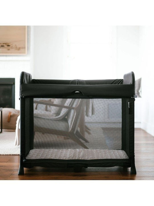 Bugaboo Stardust Loc de joacă 2 Nivele cu Saltea Negru 98x64cm