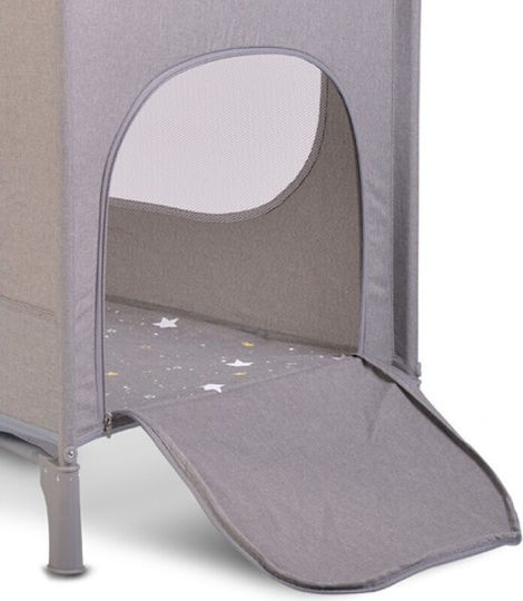 Cangaroo Once Upon A Time Loc de joacă 2 Nivele cu Saltea Gri 125x62cm