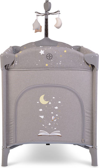 Cangaroo Once Upon A Time Loc de joacă 2 Nivele cu Saltea Gri 125x62cm