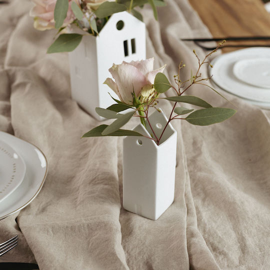 Raeder Porcelain Vase House Of Nice Things White 5.5x5.5xHeight 15cm Raeder Porcelain Vase House Of Nice Things White 5.5x5.5xHeight 15cm