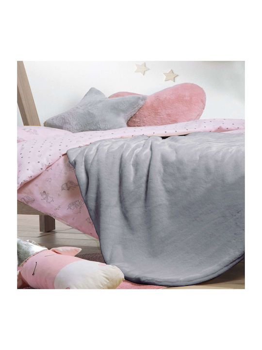 Nef-Nef Homeware Blanket Nursery Swaddling Blankets Hug Fleece Lilac 80x110cm