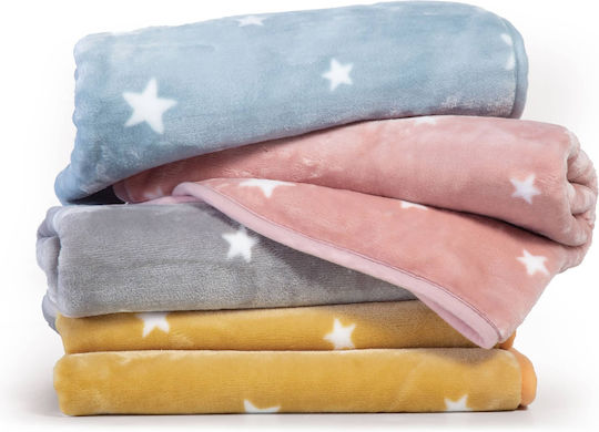 Nef-Nef Homeware Blanket Nursery Swaddling Blankets Stellar Velvet Gray 75x100cm