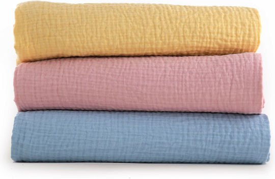Nef-Nef Homeware Одеяло Детско легло Tenderness 100% памук Жълто 110x150см.