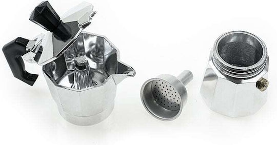 Stovetop Espresso Pot for 1Cups Silver