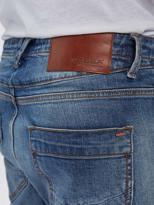 Baggy K4441 Herren Jeanshose mit Entspannter Baggy Anwendung Blau