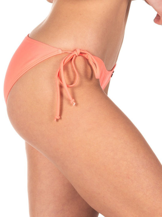 Bikini Slip με Κορδονάκια Πορτοκαλί