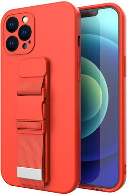 Hurtel Rope Air Bag Silicone Back Cover Red (Galaxy A23)