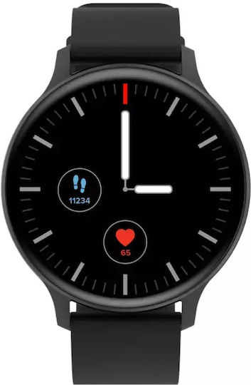 Canyon Badian 45mm Smartwatch with Heart Rate Monitor (Black)