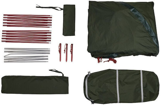 OZtrail Cradle Camping Tent Igloo Khaki with Double Cloth 4 Seasons for 3 People Waterproof 3000mm 215x280x115cm