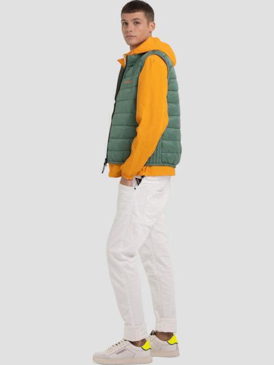 Ärmellos Jacke Puffer Khaki