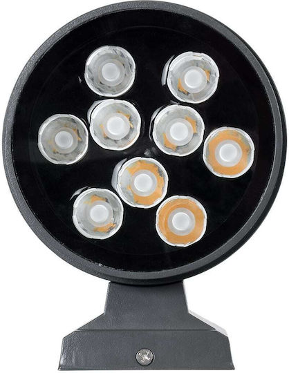 GloboStar Wall-Mounted Outdoor Spot LED IP67 24W with Warm White Light Double Beam