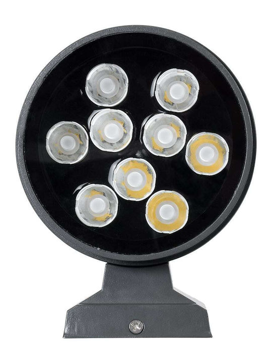 GloboStar Wall-Mounted Outdoor Spot LED IP67 24W with Natural White Light Double Beam