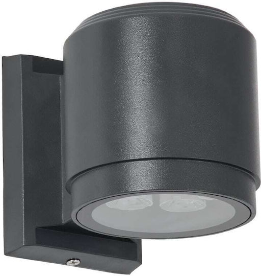 GloboStar Επιτοίχιο Εξωτερικό Σποτ LED IP67 12W με Θερμό Λευκό Φως Διπλής Δέσμης