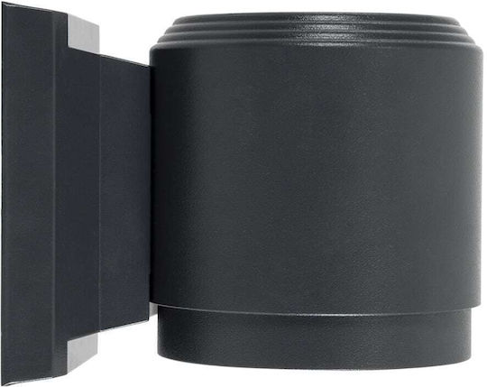 GloboStar Επιτοίχιο Εξωτερικό Σποτ LED IP67 12W με Θερμό Λευκό Φως Διπλής Δέσμης