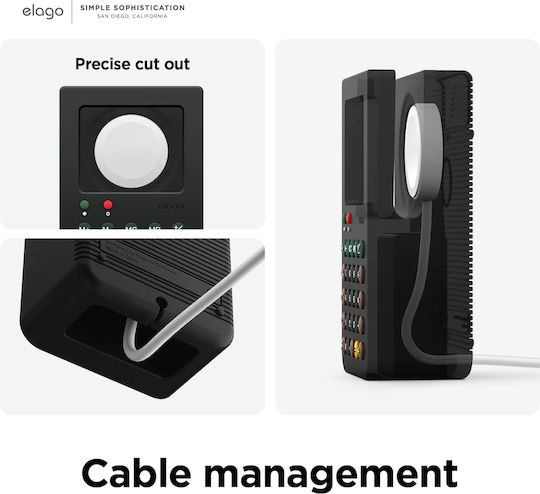 Elago W8 Stand Charging Station Încărcător pentru Ceas Apple Negrus