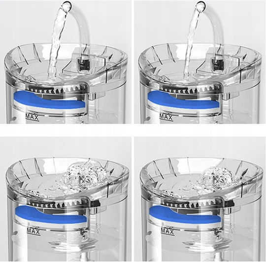 Purlov Automat Adăpătoare / Fântână pentru Câine & Pisică 2lt 22cm în Culoare Alb